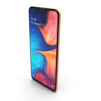 Samsung Galaxy A20 Orange PNG & PSD Images