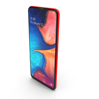 Samsung Galaxy A20 Red PNG & PSD Images