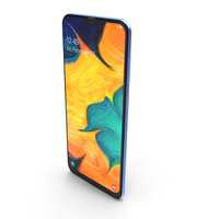 Samsung Galaxy A30 Blue PNG & PSD Images
