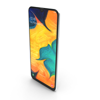 Samsung Galaxy A30 White PNG & PSD Images