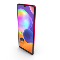 Samsung Galaxy A31 Red PNG & PSD Images
