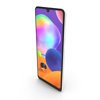 Samsung Galaxy A31 White PNG & PSD Images