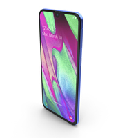 Samsung Galaxy A40 Blue PNG & PSD Images