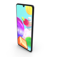 Samsung Galaxy A41 Black PNG & PSD Images