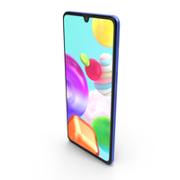 Samsung Galaxy A41 Blue PNG & PSD Images