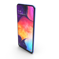 Samsung Galaxy A50 Blue PNG & PSD Images
