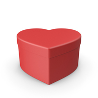 Red Velvet Heart Shaped Empty Gift Box PNG Images & PSDs for