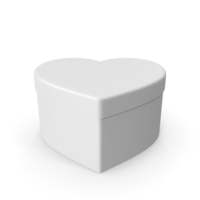Valentines Shape White Gift Box PNG & PSD Images