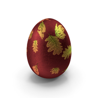 Easter Egg Design Leaves PNG & PSD Images