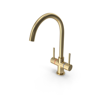 Gold Kitchen Faucet PNG & PSD Images