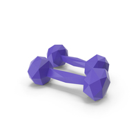 Dumbbell Lowpoly PNG & PSD Images