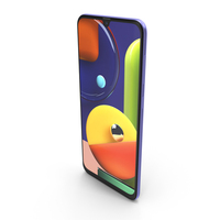 Samsung Galaxy A50s Prism Crush Violet PNG & PSD Images