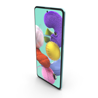 Samsung Galaxy A51 Blue PNG & PSD Images