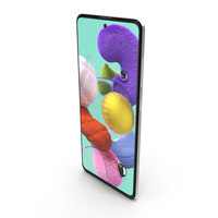 Samsung Galaxy A51 White PNG & PSD Images