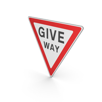 Road Sign Give Way Titled PNG & PSD Images