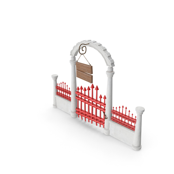 Cartoon Iron Gate PNG & PSD Images