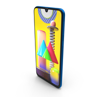 Samsung Galaxy M31 Blue PNG & PSD Images