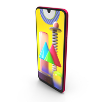 Samsung Galaxy M31 Red PNG & PSD Images