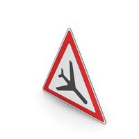 Road Sign Low-flying Aircraft PNG & PSD Images