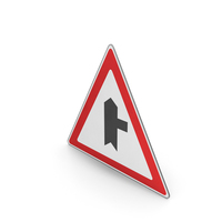 Road Sign Minor Road Ahead On Right PNG & PSD Images