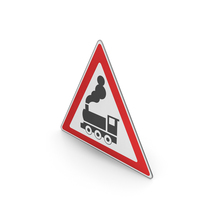 Road Sign Railway Crossing Ahead Without Gates Or Barriers PNG & PSD Images