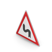 Road Sign Series Of Curves Left PNG & PSD Images