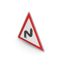 Road Sign Series Of Curves Right PNG & PSD Images
