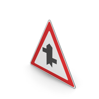Road Sign Staggered Crossroads Ahead First Right PNG & PSD Images