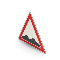 Road Sign Uneven Road Surface PNG & PSD Images