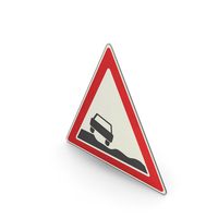 Road Sign Uneven Road Shoulder PNG & PSD Images