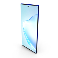 Samsung Galaxy Note 10 Plus Aura Blue PNG & PSD Images