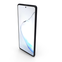 Samsung Galaxy Note10 Lite Aura Black PNG & PSD Images