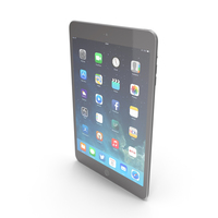 Apple iPad Mini 3 Space Gray/Black PNG & PSD Images