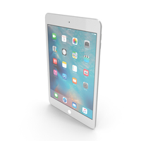 Apple iPad Mini 4 Silver PNG & PSD Images