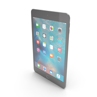 Apple iPad Mini 4 Space Gray PNG & PSD Images