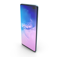 Samsung Galaxy S10 Plus Prism Blue PNG & PSD Images