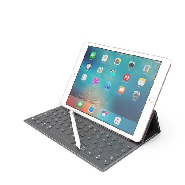 PC/タブレット タブレット Apple iPad Pro 9.7 Rose Gold + Smart Keyboard + Pencil PNG Images 