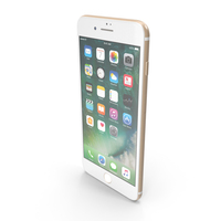 Apple iPhone 7 Plus Gold PNG & PSD Images