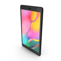Samsung Galaxy Tab A 8.0 2019 (Wifi & LTE) Black PNG & PSD Images