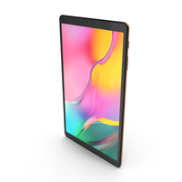 Samsung Galaxy Tab A 10.1 2019 Gold PNG & PSD Images