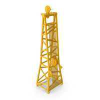 Crane D Head Section 8.5m Yellow PNG & PSD Images