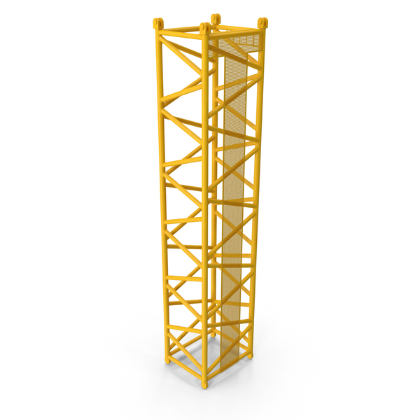 Crane D Intermediate Section 12m Yellow PNG & PSD Images