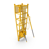 Crane D Pivot Section 9.5 Yellow PNG & PSD Images