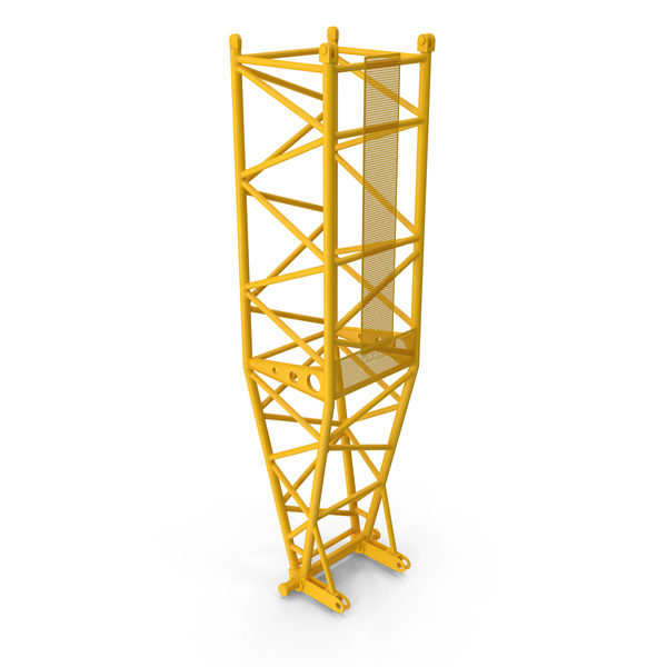 Crane L Pivot Section 10m Yellow PNG & PSD Images