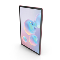 Samsung Galaxy Tab S6 with S Pen Rose Blush PNG & PSD Images