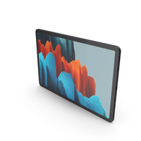 Samsung Galaxy Tab S7 Black PNG & PSD Images