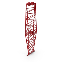 Crane Jib Mast Red PNG & PSD Images