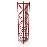 Crane L Intermediate Section 12m Red PNG & PSD Images