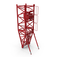 Crane S Pivot Section 10m Red PNG & PSD Images
