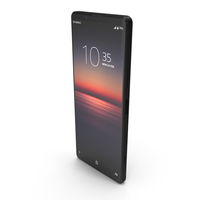 Sony Xperia 1 Mk. II Black PNG & PSD Images